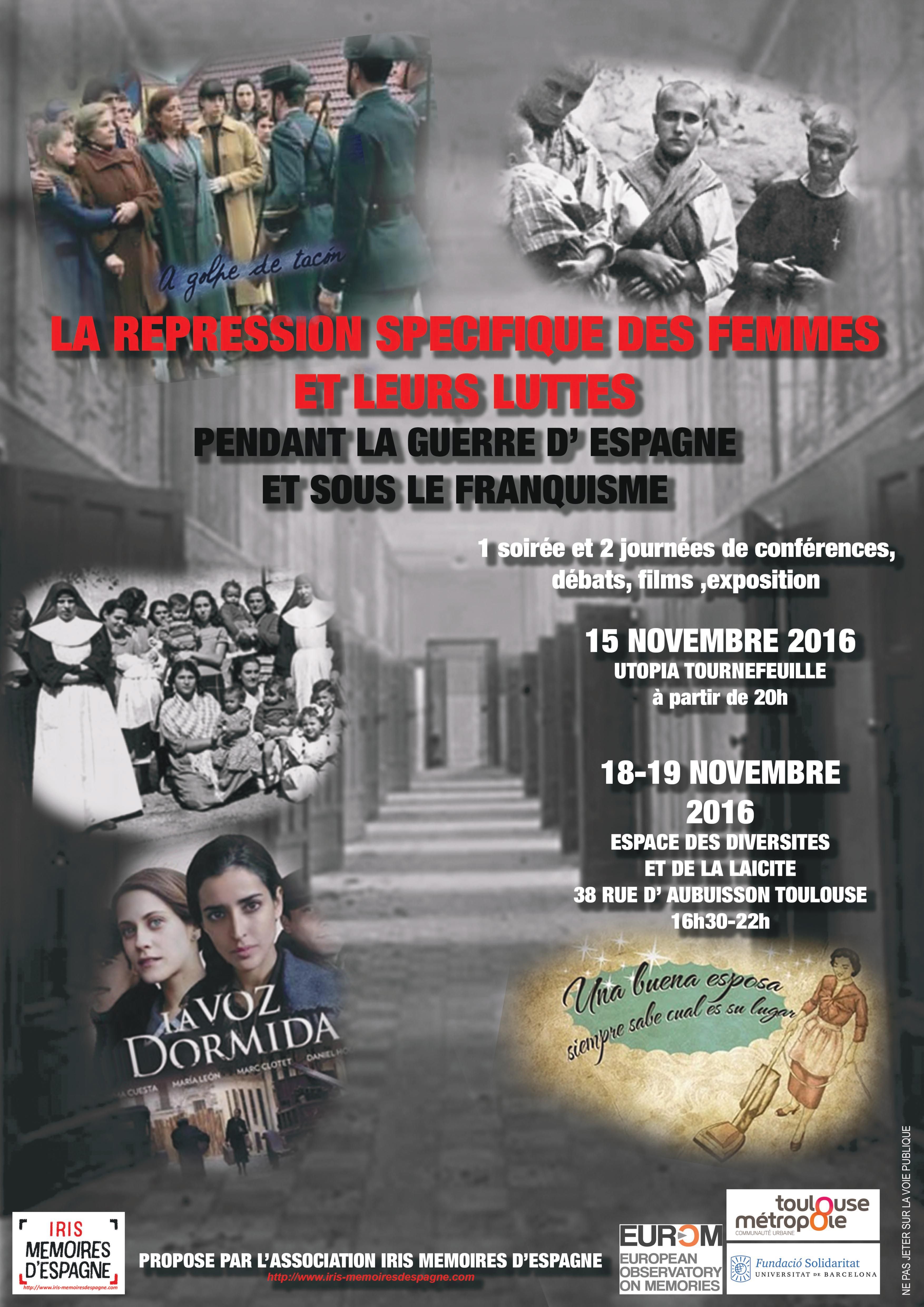 Movies about repression againts women during Francoism will be presented during the seminar in Toulouse