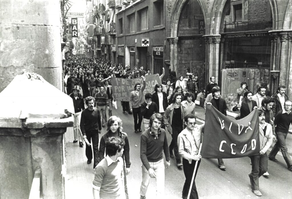 Barcelona. May 1, 1976. CCOO