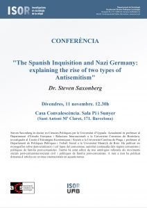 Steven Saxonberg gives a Conference on Antisemitism