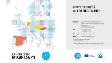 Brochure: Operating Grants. Europe For Citizens’ Contact Point Slovakia