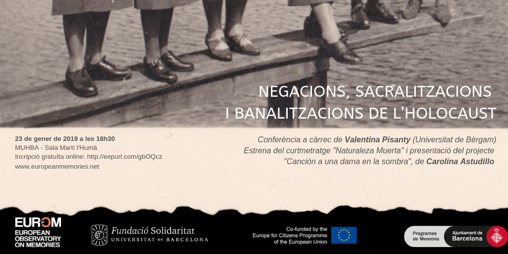 A debate on the denial of the Holocaust opens the commemorative acts for the International Remembrance Day  in Barcelona